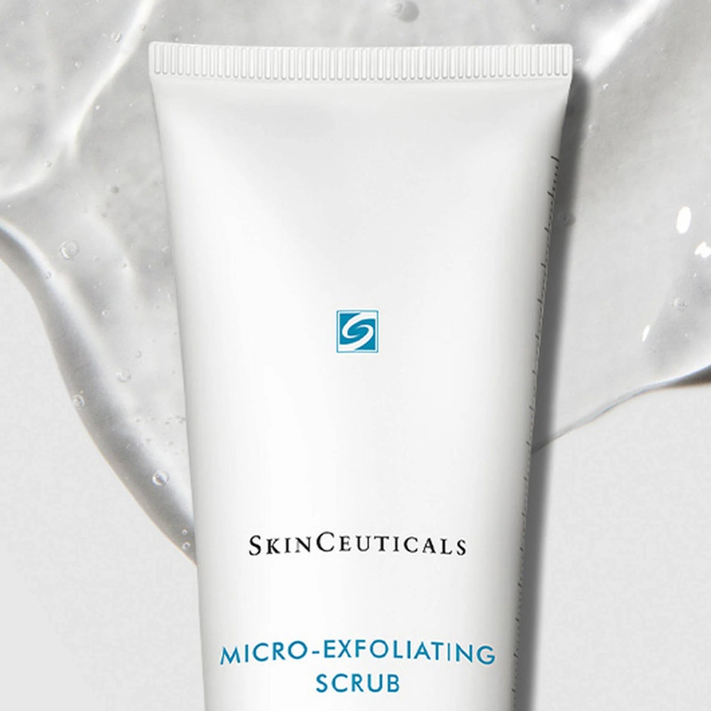 SkinCeuticals micro-exfoliating scrub tube on a white background